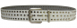 Preview: 4cm weisser Nietengürtel, Sonderposten 70-95cm