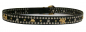 Preview: 3cm schwarzer Schmuckgürtel,Gr. 85, Nieten Gold Silber mix