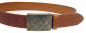 Preview: 4cm Koppelgürtel, Highlander, messingfarb., Leder