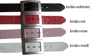 Trendmodegürtel, Mod. Ponte-multicolours