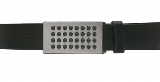 Koppelguertel, Mod. Rubber, 3cm Voll-leder