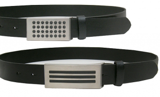 Koppelguertel, Mod. Rubber, 3cm Voll-leder