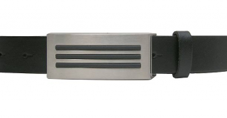 Koppelguertel, Mod. Rubber, 3cm Voll-leder