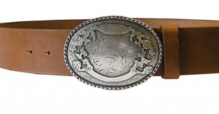 Western-Gürtel, Mod.Westernoval, Vollrindleder, 5cm oder 4cm Breite