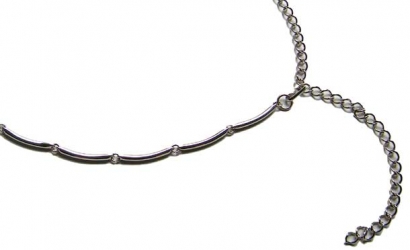 Kettengürtel dezent, Mod. Silver-Bananas, Schmuckgürtel