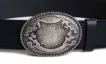 Western-Gürtel, Mod.Westernoval, Vollrindleder, 5cm oder 4cm Breite