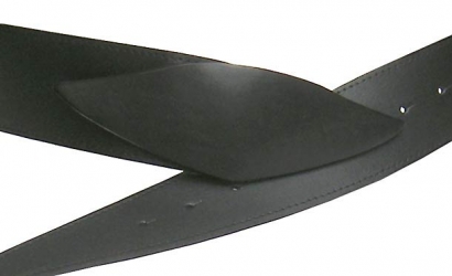 Designer Gürtel, Lederblatt nero, Gr: 90-100