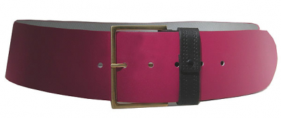 7cm-Gürtel,breit, Fuchsia, dezente Goldschnalle Größe: 95 bis 100