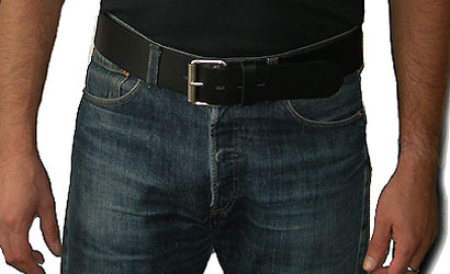 5cm, Rollschnalle, breiter Gürtel, Vollrindleder