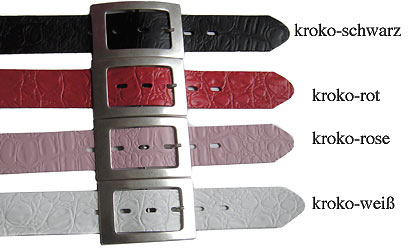 Trendmodegürtel, Mod. Ponte-multicolours