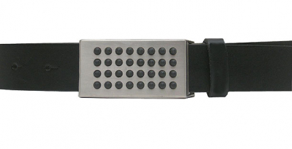 Koppelguertel, Mod. Rubber, 3cm Voll-leder