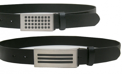 Koppelguertel, Mod. Rubber, 3cm Voll-leder