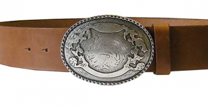 Western-Gürtel, Mod.Westernoval, Vollrindleder, 5cm oder 4cm Breite